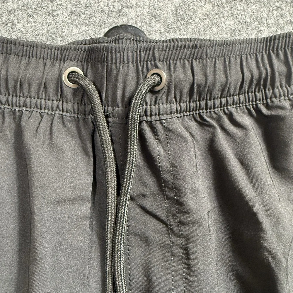 Men's Ombre Swim Trunks Black to Mint‎ Green Gradient Board Shorts Drawstring